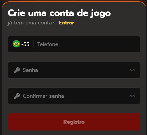 Formulário de Registro GAGROUPAPG